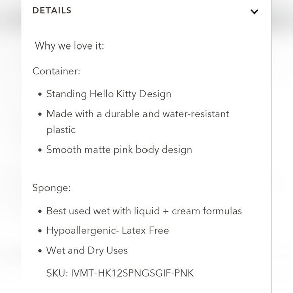 Impressions X Hello Kitty 12-Piece Sponge Gift Set - Picture 8 of 10